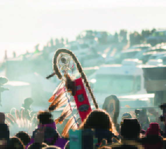 Une manifestation à Standing Rock