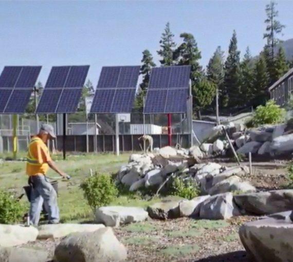 Solar panels in Kanaka Bar, B.C.