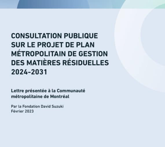 Consultation publique sur le projet de plan métropolitain de gestion des matières résiduelles 2024-2031