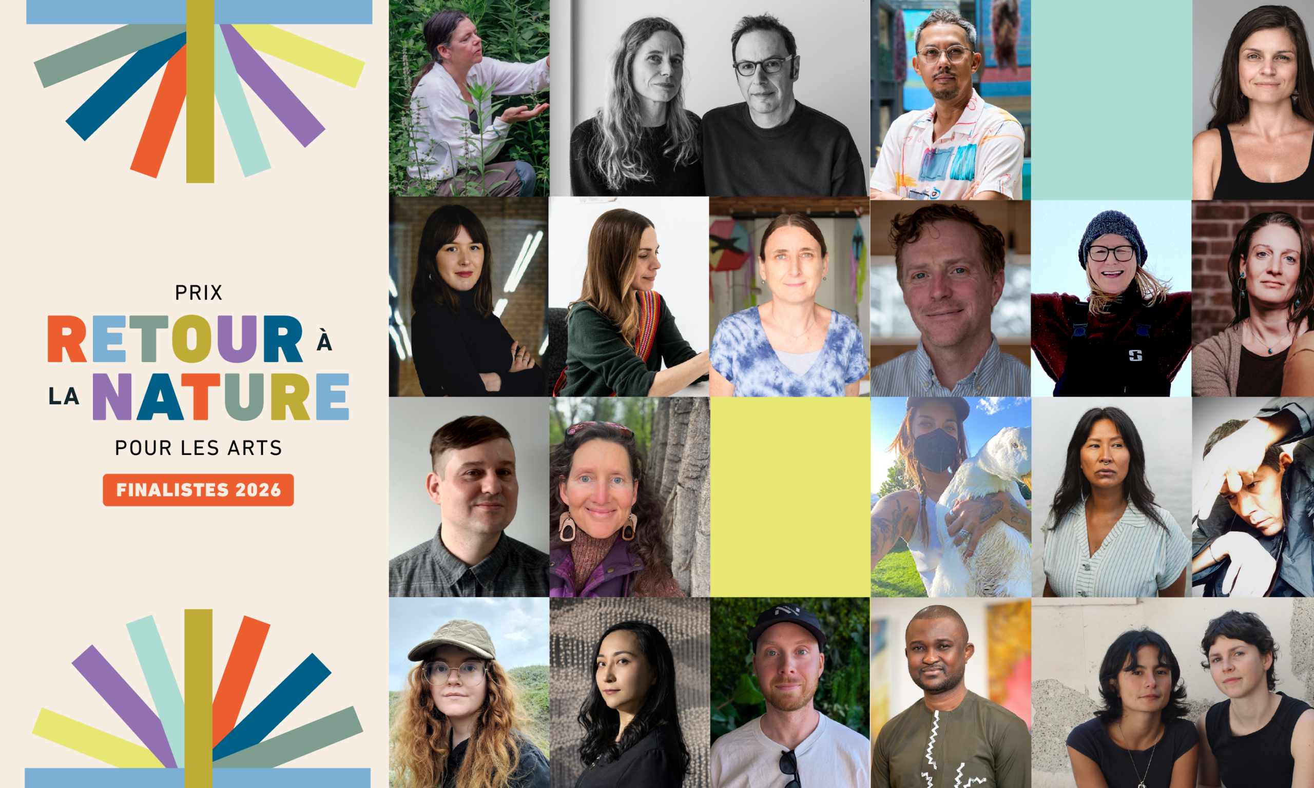 Voici les finalistes du prix Retour à la nature pour les arts 2026